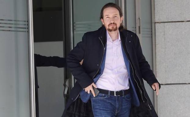 Imagen de archivo de Pablo Iglesias tras acudir a la Audiencia Nacional como perjudicado por el 'caso Villarejo'.