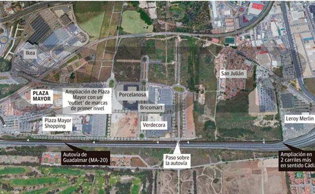 Fomento exige a Plaza Mayor cambios en la obra de sus accesos para no colapsar el tráfico