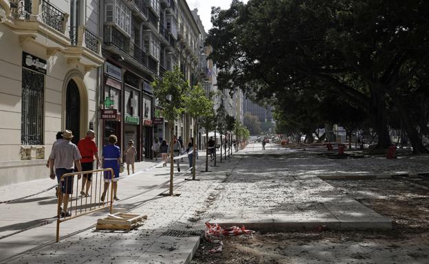 Las obras de la Alameda no acabarán hasta final de año. 