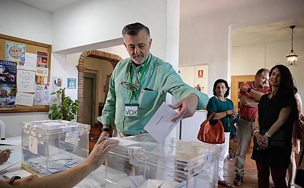 El candidato de Vox a la Alcaldía de Málaga, José Enrique Lara. 