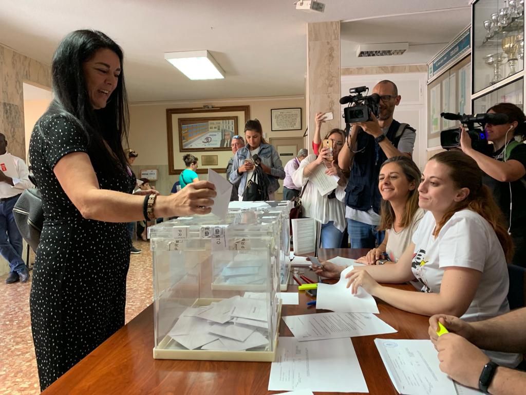 La candidata a la Alcaldía de Málaga Ahora, Rosa Galindo. 