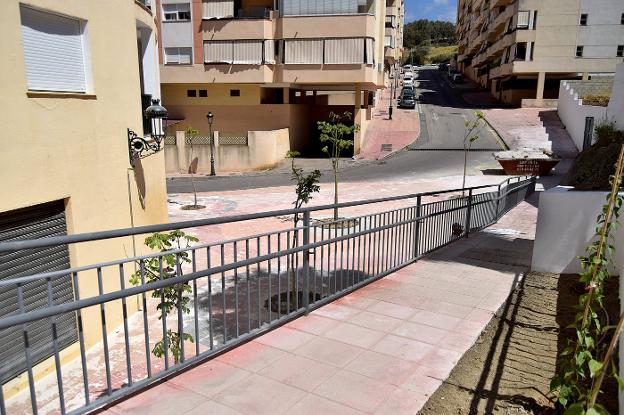 Imagen de la nueva rampa y plaza.