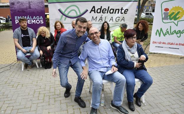 Adelante Málaga, en un acto de la pasada campaña. 