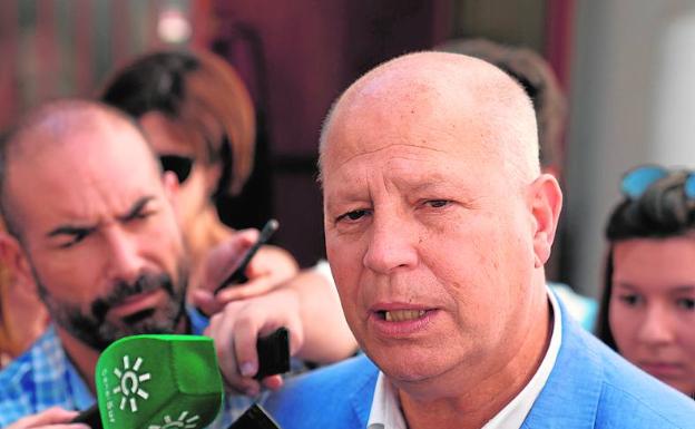 El consejero Javier Imbroda, en una reciente visita a Málaga. 