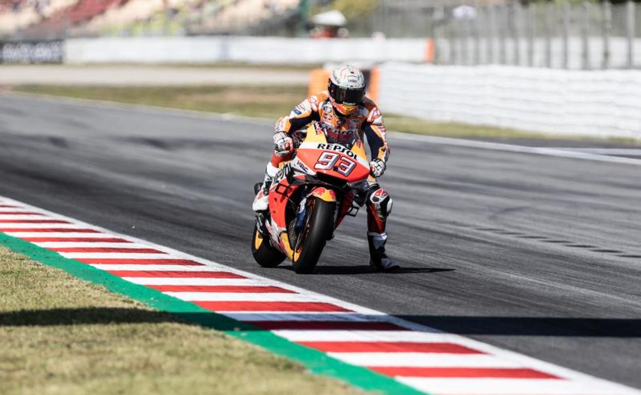 Marc Márquez, en Montmeló.