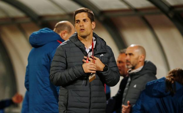 Robert Moreno, durante el partido ante Malta en La Valeta. 