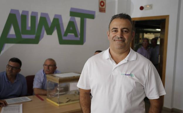 Guillermo Díaz, en la sede de Aumat. 