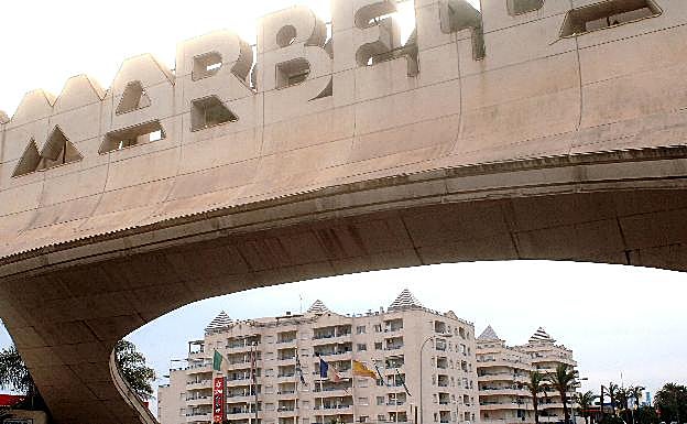 Vista de viviendas en Marbella. 