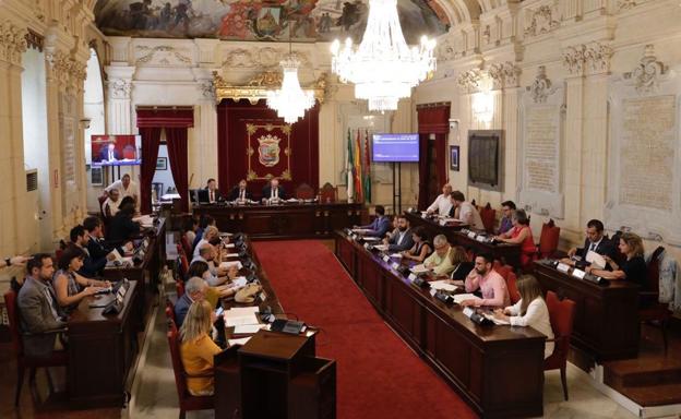 Fotografía del pleno extraordinario celebrado este mediodía