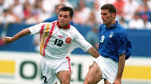 Sergi y Tassotti, en el partido