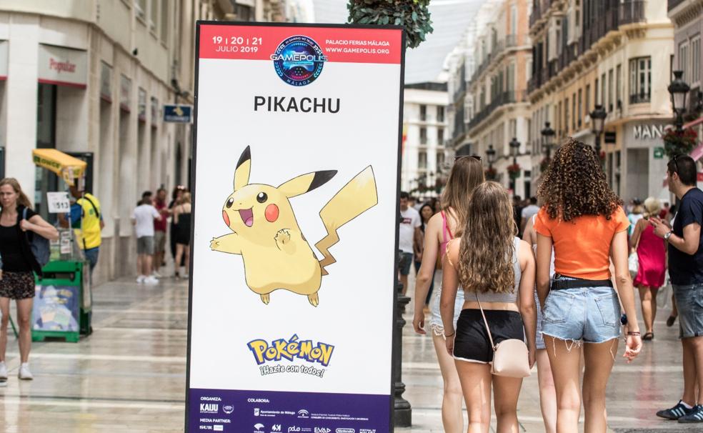 Pokemon en la calle Larios