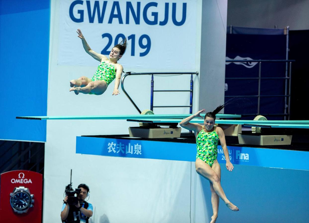 Bajo el lema «Dive into peace» ha arrancado el 18º Campeonato Mundial de la Federación Internacional de Natación (FINA)