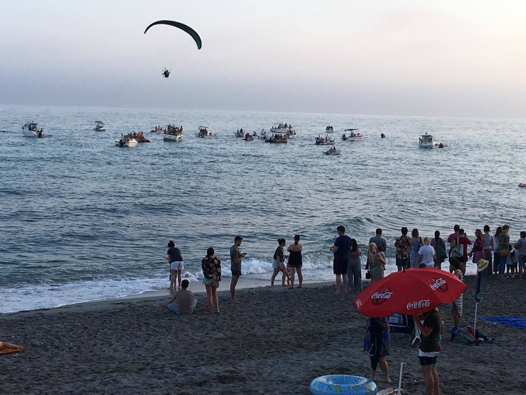 Playa de la Torrecilla, en Nerja