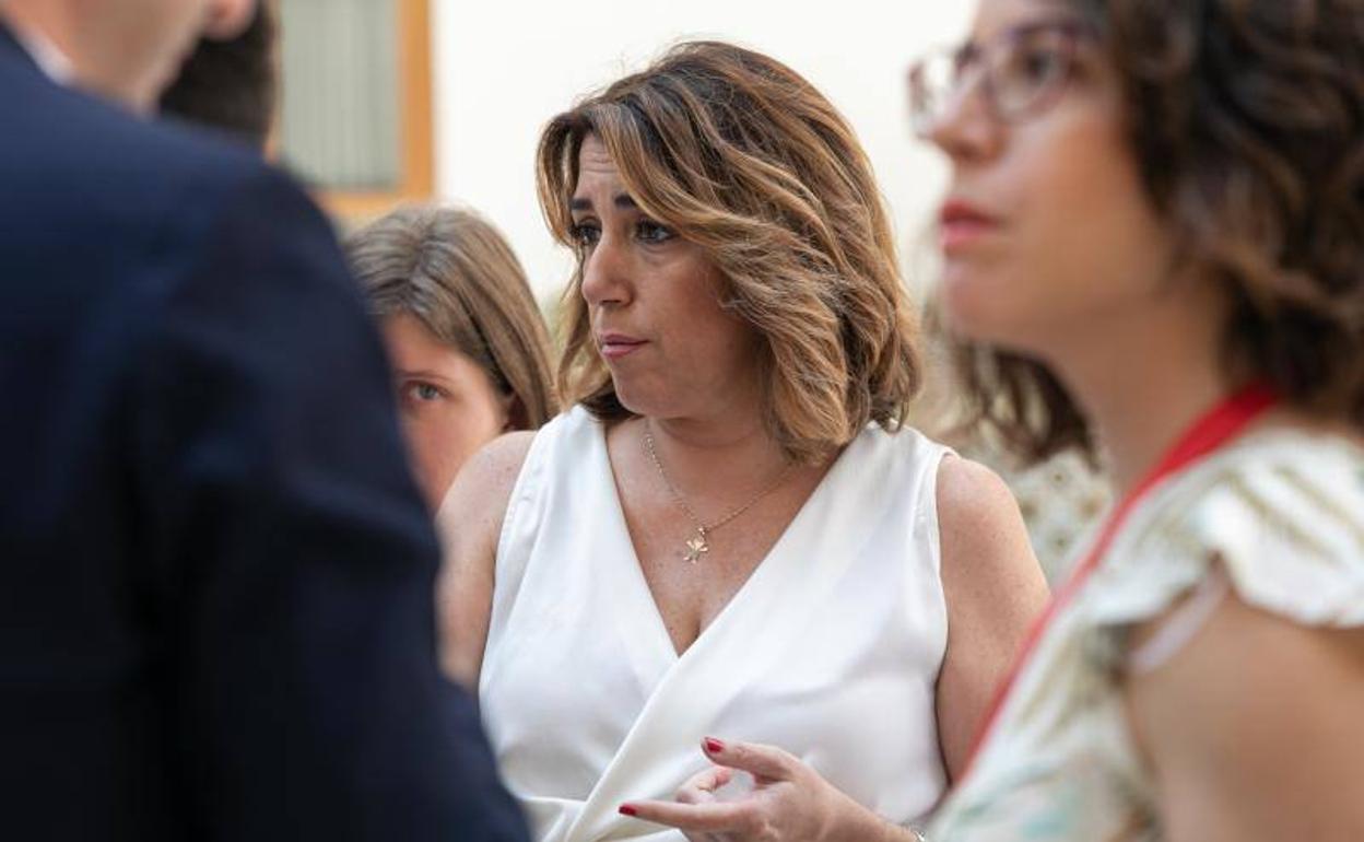 Susana Díaz, este jueves. 