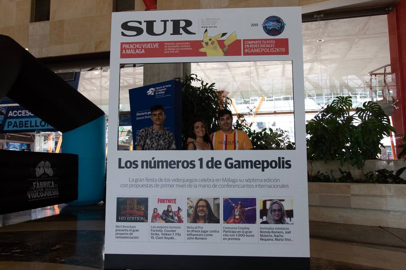 Las mejores imágenes de los participantes de Gamepolis en la portada especial de SUR. 