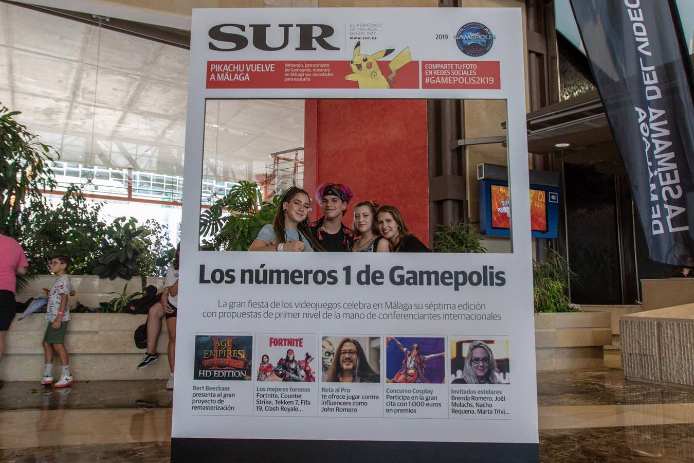 Las mejores imágenes de los participantes de Gamepolis en la portada especial de SUR. Imagen de la jornada del sábado