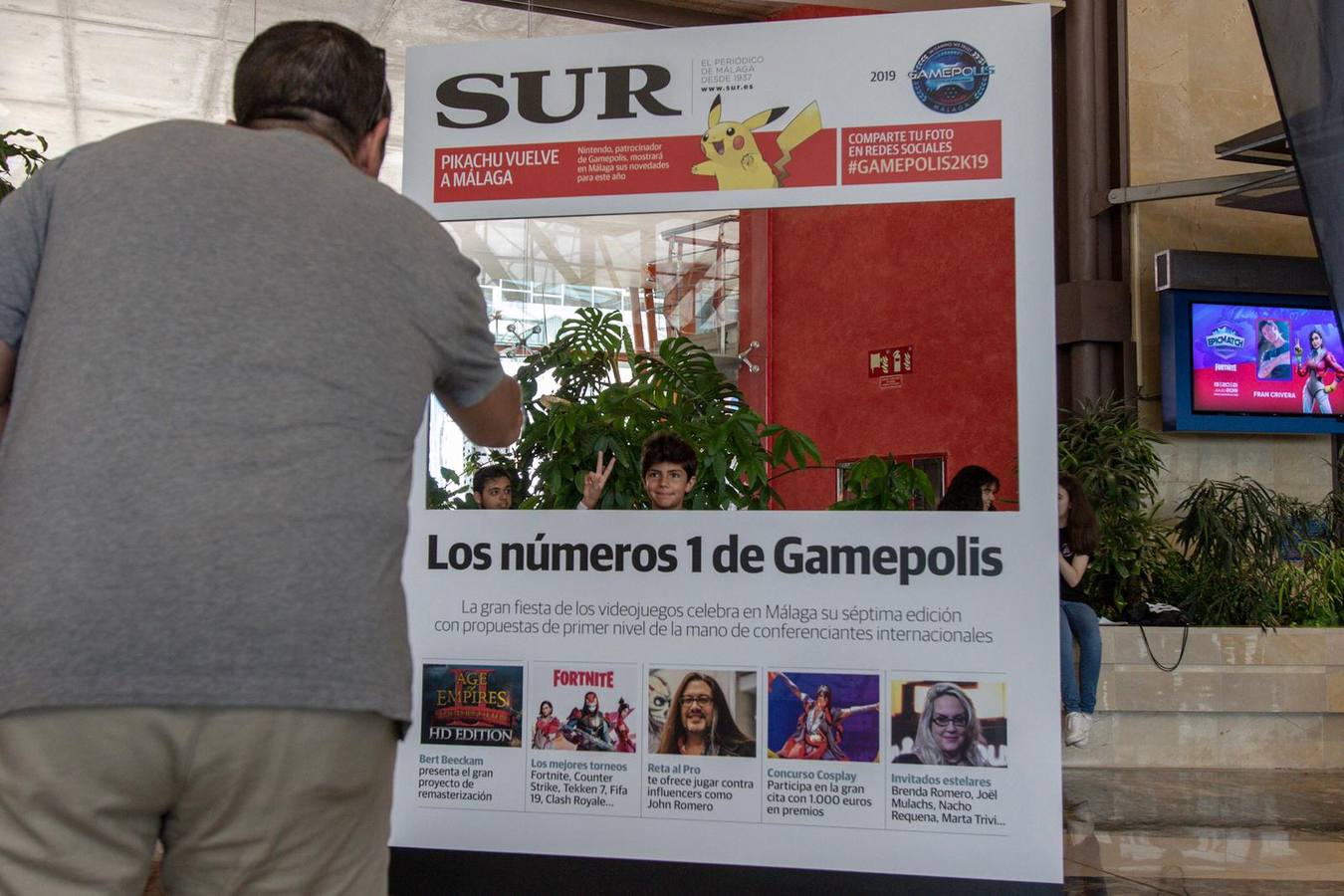 Las mejores imágenes de los participantes de Gamepolis en la portada especial de SUR. Imagen de la jornada del sábado