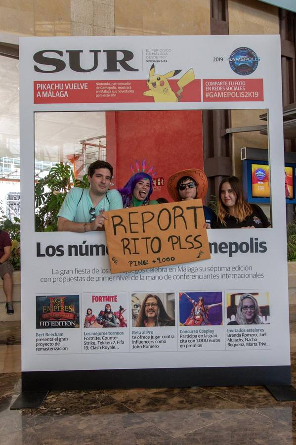 Las mejores imágenes de los participantes de Gamepolis en la portada especial de SUR. Imagen de la jornada del sábado