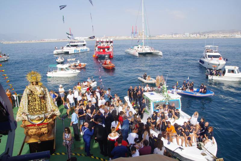 Traslado de la Virgen del Carmen desde su iglesia hasta el puerto de Málaga (domingo 21)