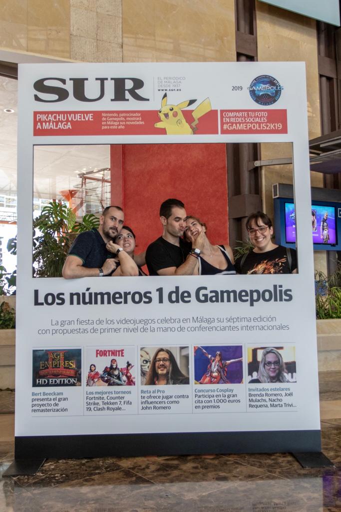 Las mejores imágenes de los participantes de Gamepolis en la portada especial de SUR. Imagen de la jornada del sábado