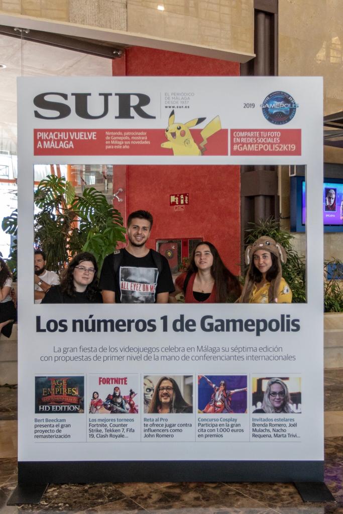Las mejores imágenes de los participantes de Gamepolis en la portada especial de SUR. Imagen de la jornada del sábado