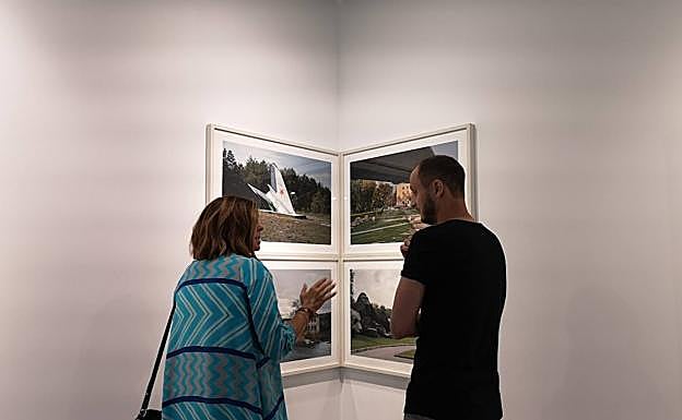 Detalle de la exposición de Dmitry Lookianov en el Museo Ruso. 