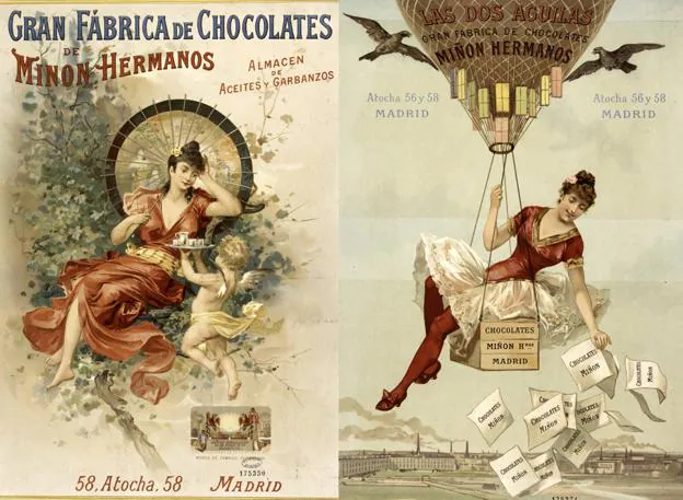 Carteles de Chocolates Miñón, 1889. Bibliothèques spécialisées de Paris