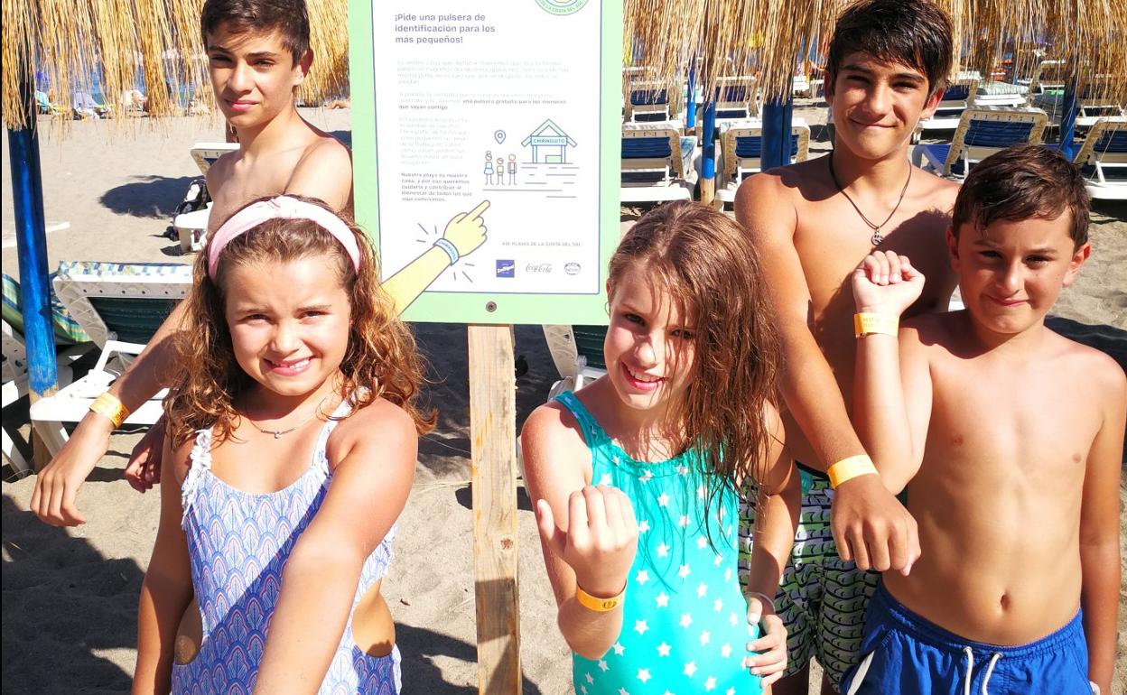 Chiringuitos malagueños activan un sistema para localizar a niños que se pierdan en la playa