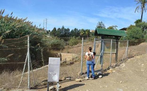 El yacimiento de Toscanos, en la zona de Almayate 