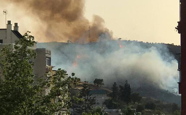 Controlado el incendio en el Paraje de la Virreina en Málaga