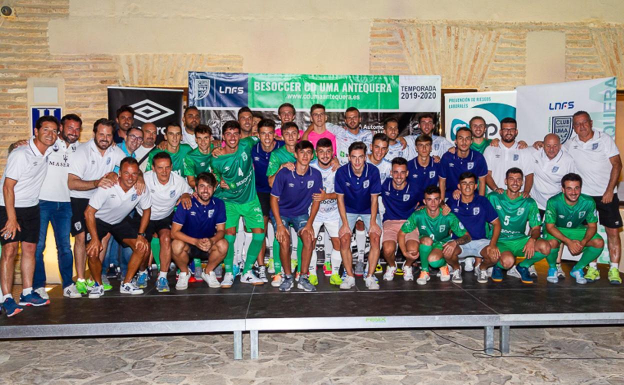 La plantilla del BeSoccer Antequera. 