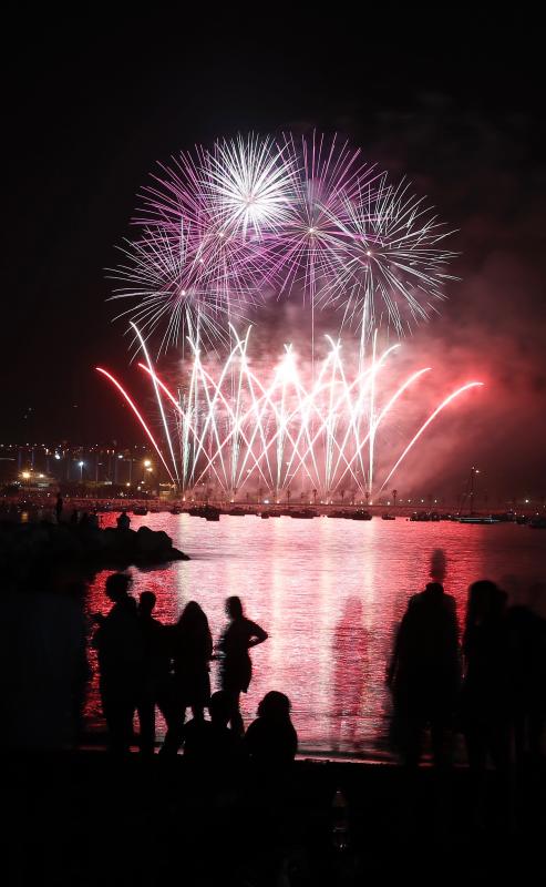El espectáculo pirotécnico se prolongó durante más de 18 minutos