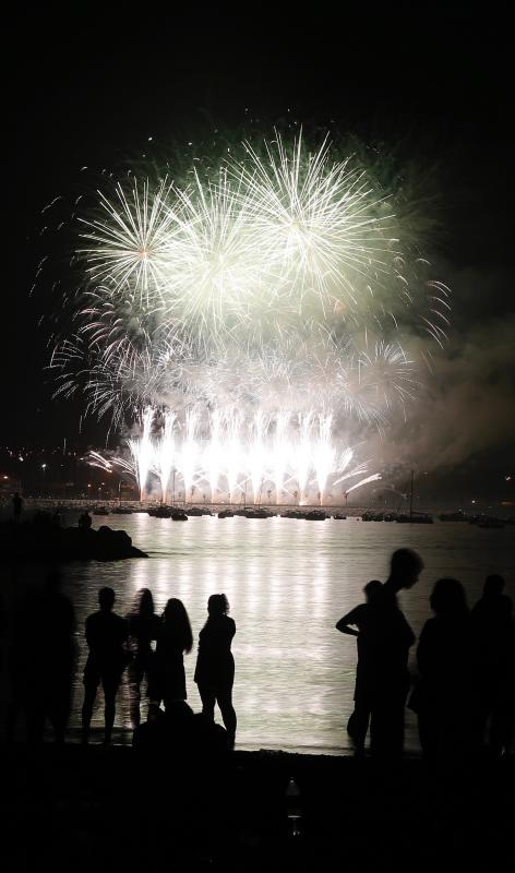El espectáculo pirotécnico se prolongó durante más de 18 minutos