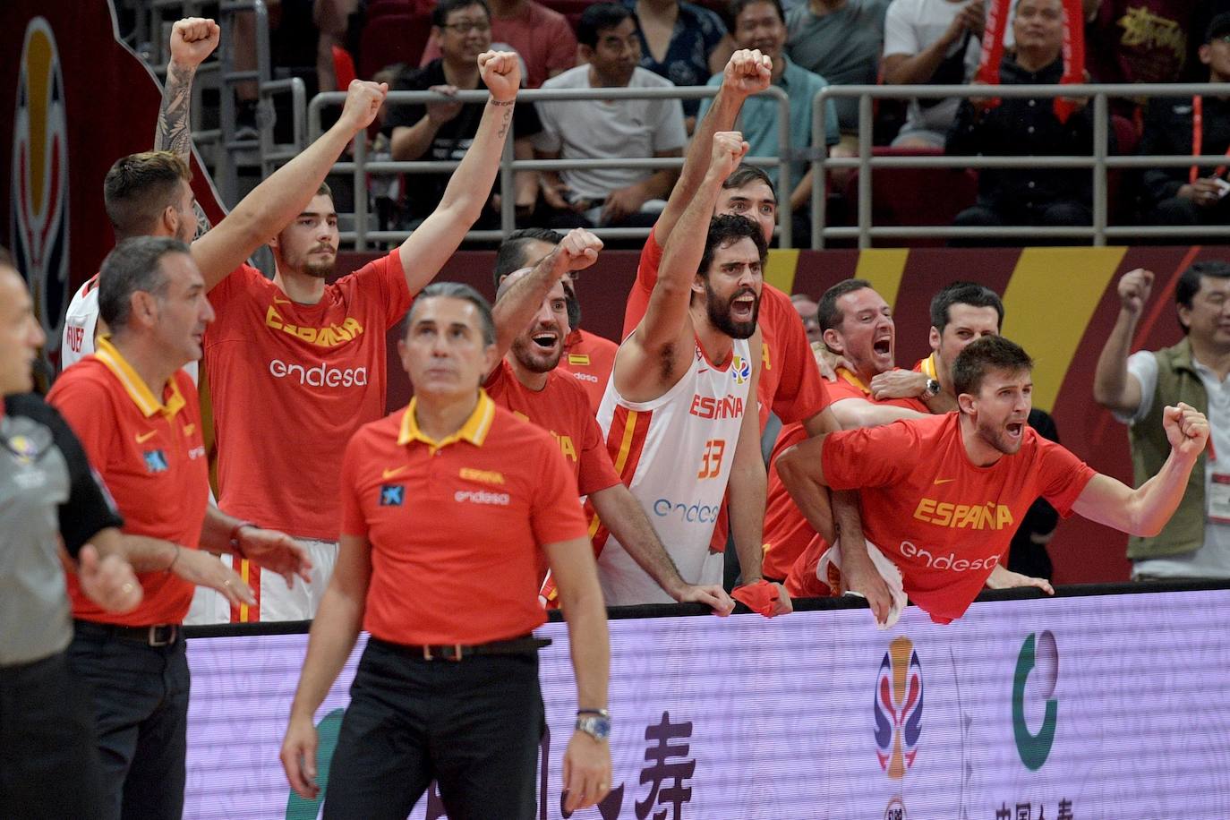 La celebración de España, en imágenes, tras meterse en la final del Mundial.