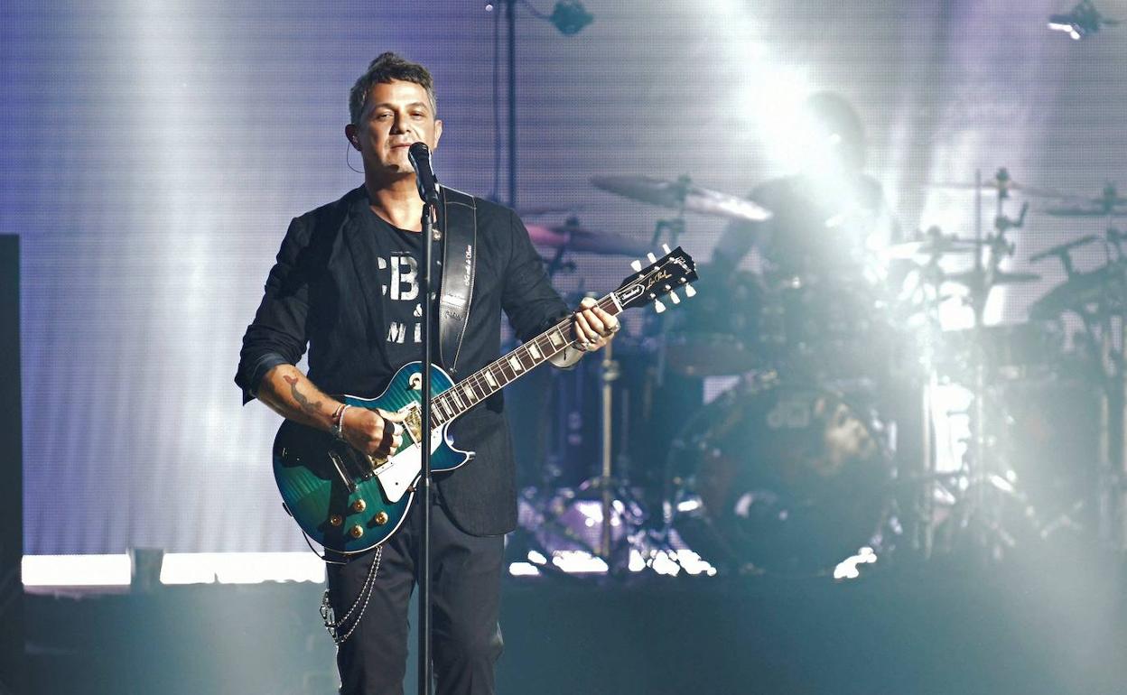 Alejandro Sanz, el pasado día 1 durante su concierto en Nueva York.