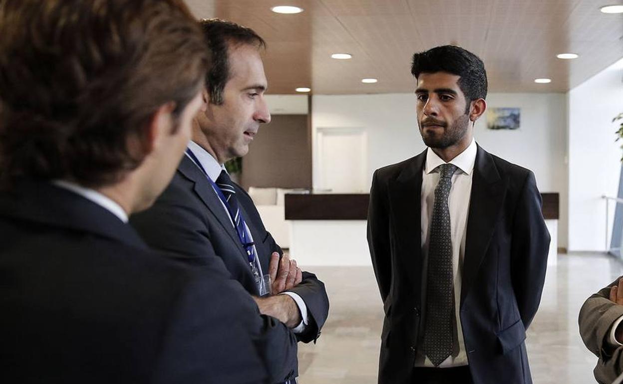 Nasser Al-Thani estuvo ayer al frente de la representación del Málaga en LaLiga. 