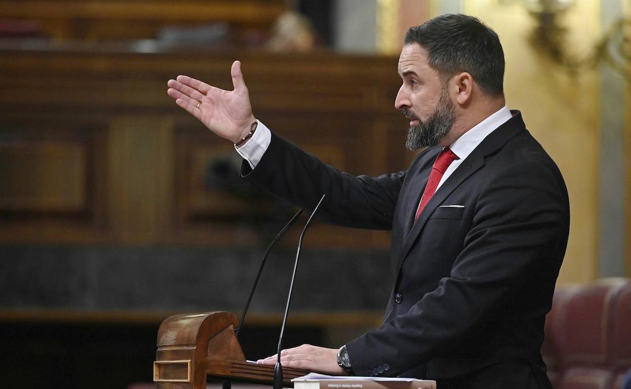 Santiago Abascal, en una imagen de archivo en el Congreso de los Diputados.