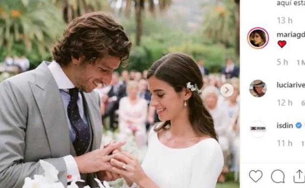 Feliciano López y Sandra Gago comparten imágenes de su boda en Marbella
