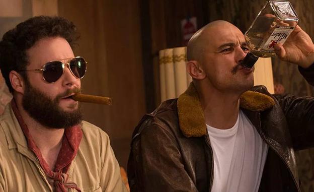 Seth Rogen, que da vida al guionista y director John Milius, y James Franco en 'Zeroville'.