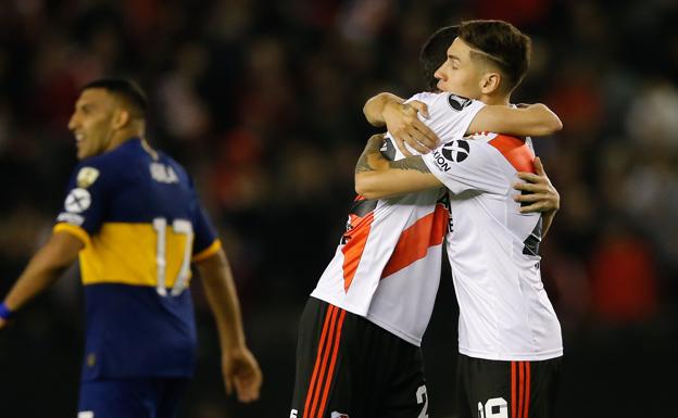 River vence 2-0 a Boca en la ida del superclásico de semifinales de la Libertadores