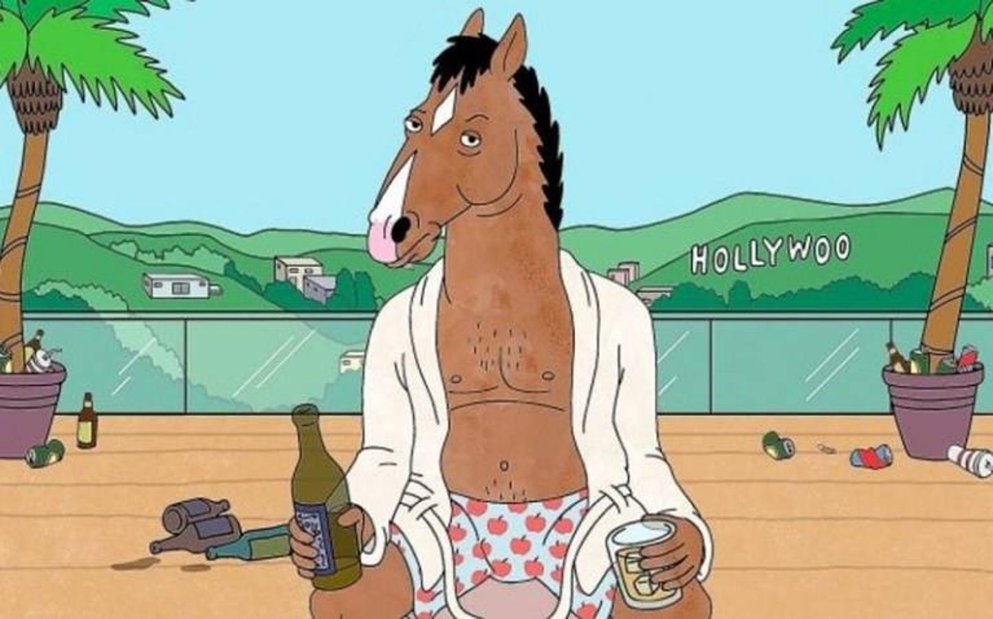 BOJACK HORSEMAN. Temporada 6 (Netflix - 25 octubre). En un mundo donde humanos y animales antropomórficos conviven, el protagonista de la serie es el caballo BoJack Horseman, protagonista de la telecomedia "Horsin' Around" en la década de los 90.
