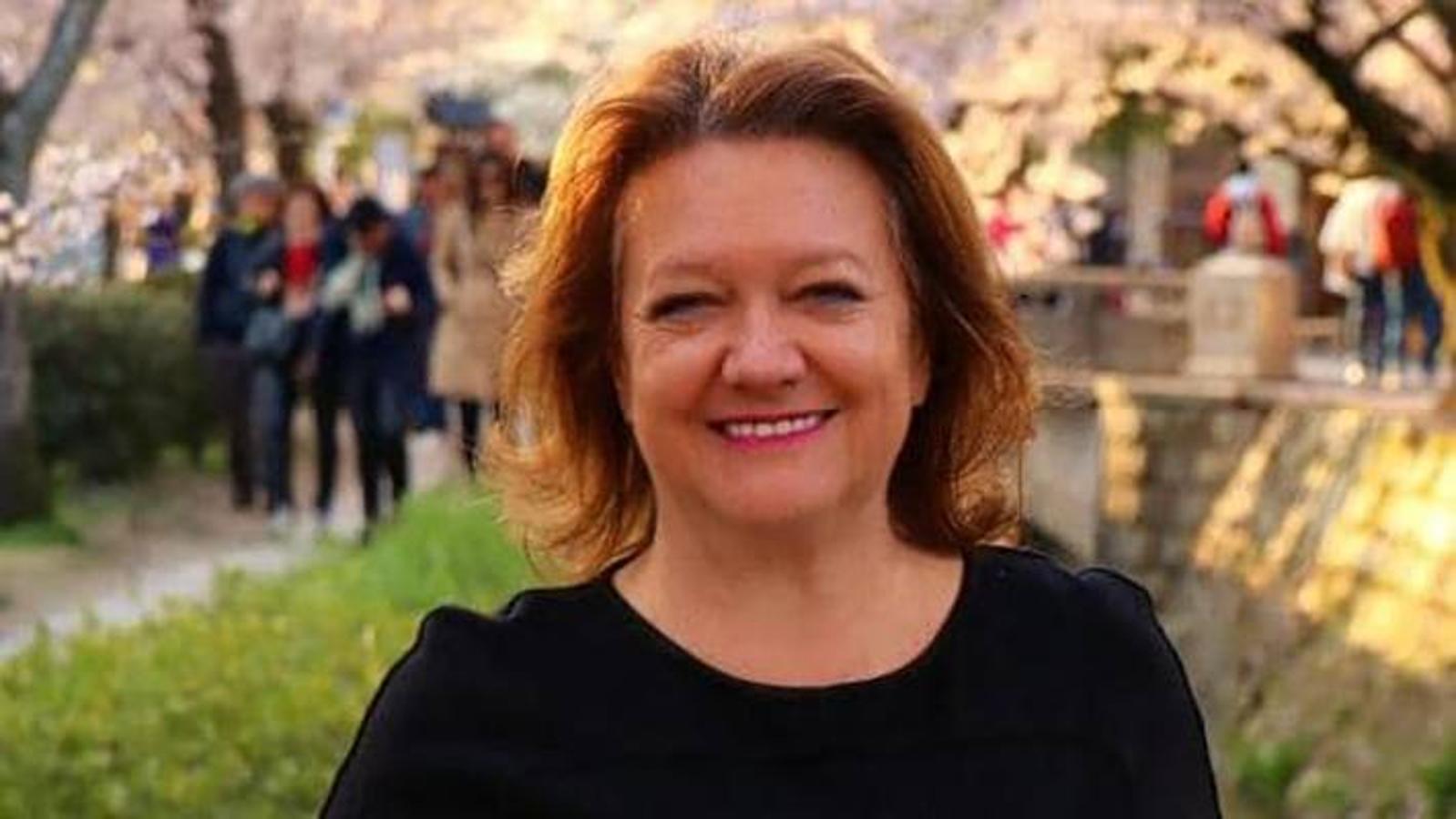 43. Gina Rinehart, magnate, heredera y presidenta de Hancock Prospecting, compañía privada de extracción mineral.