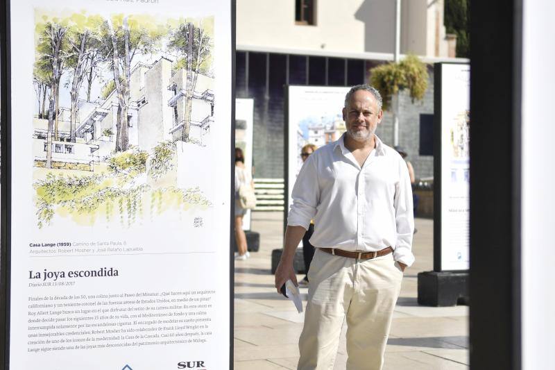 Luis Ruiz padrón abre la Semana de la Arquitectura con una exposición de dibujos en calle Alcazabilla
