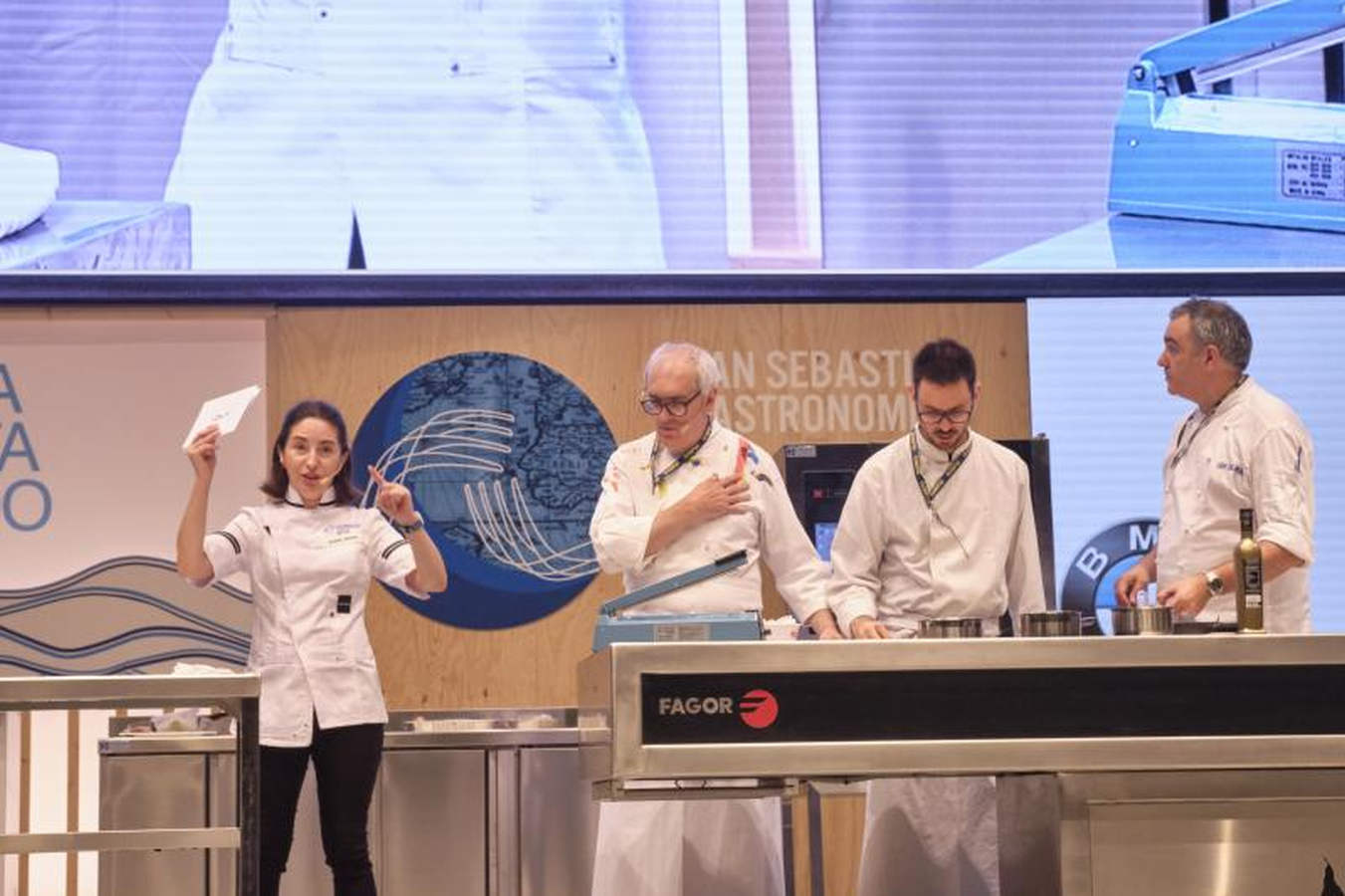 La chef catalana Carme Ruscalleda ha recibido un merecido homenaje durante la inauguración del congreso San Sebastian Gastronomika