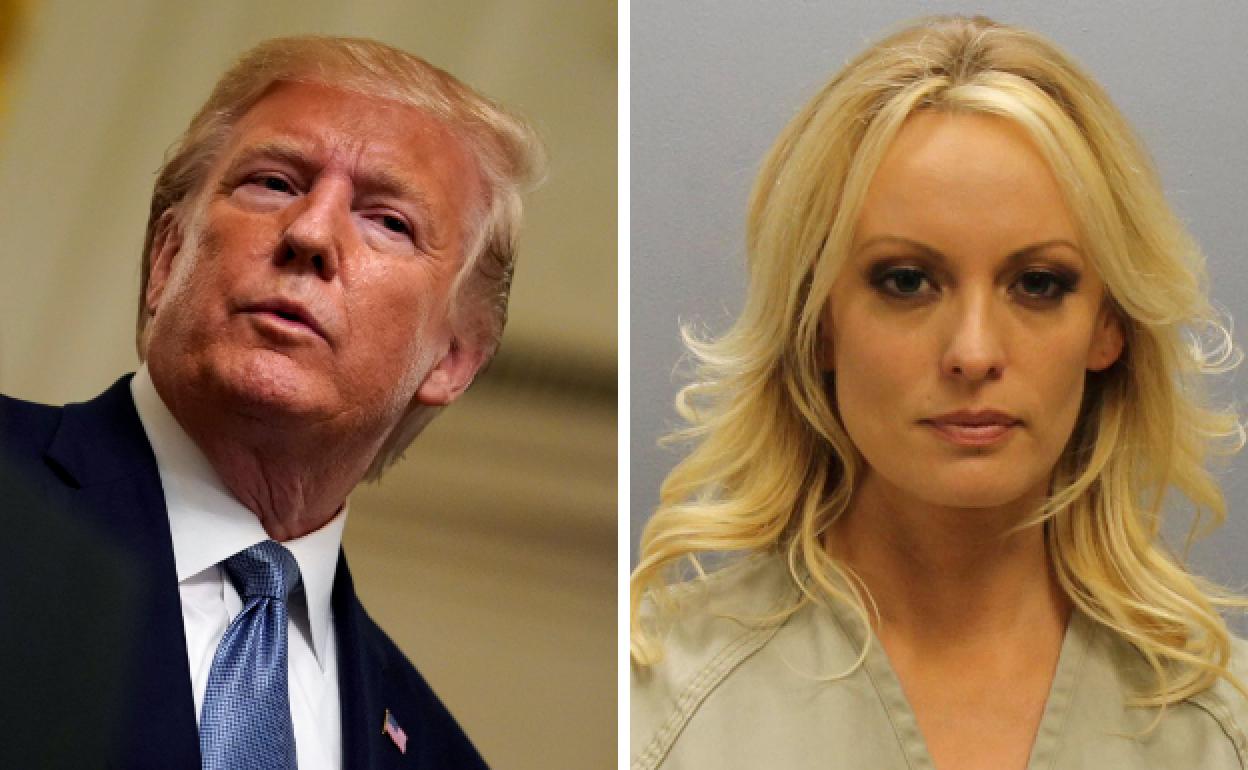 Donald Trump y Stormy Daniels.