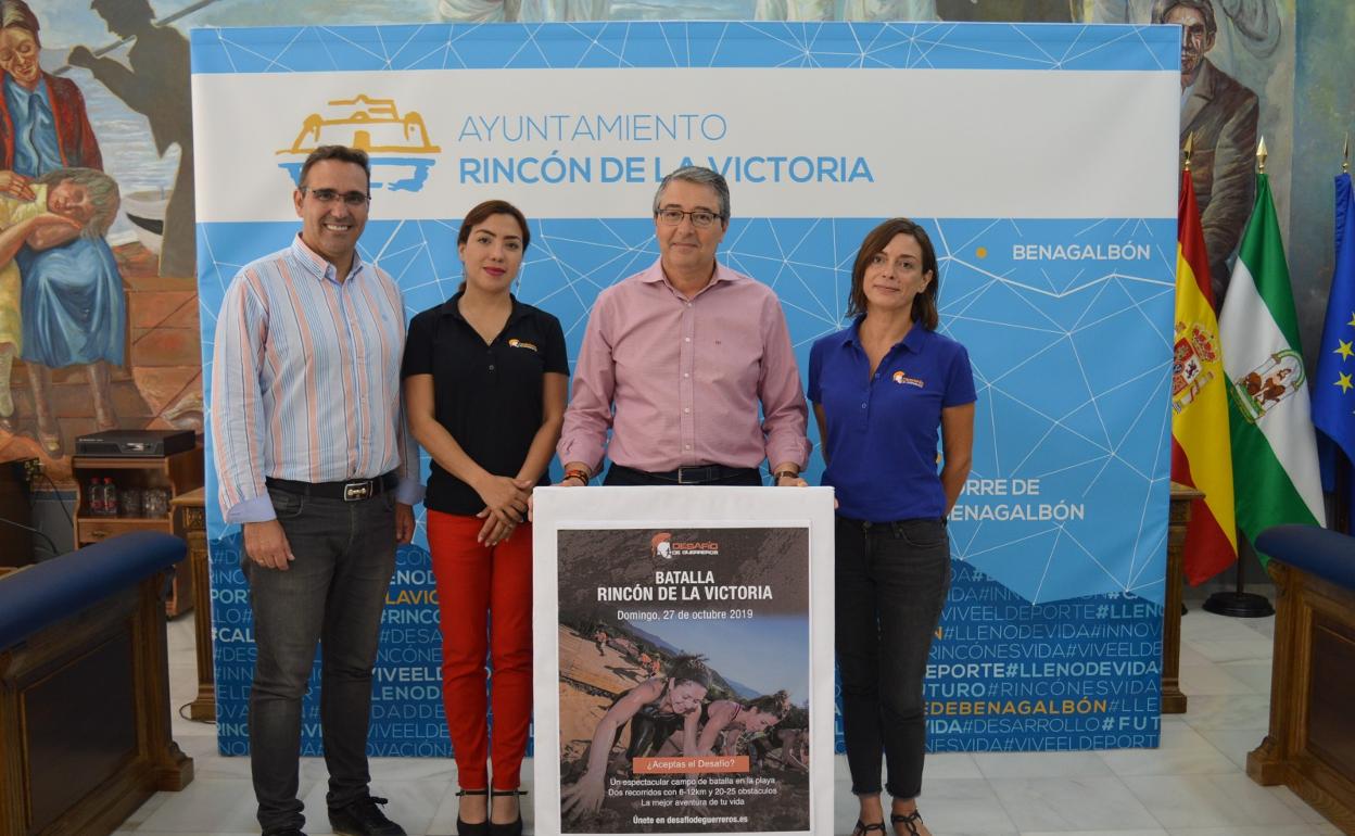 Acto de presentación del evento deportivo, este jueves en el Ayuntamiento rinconero. 