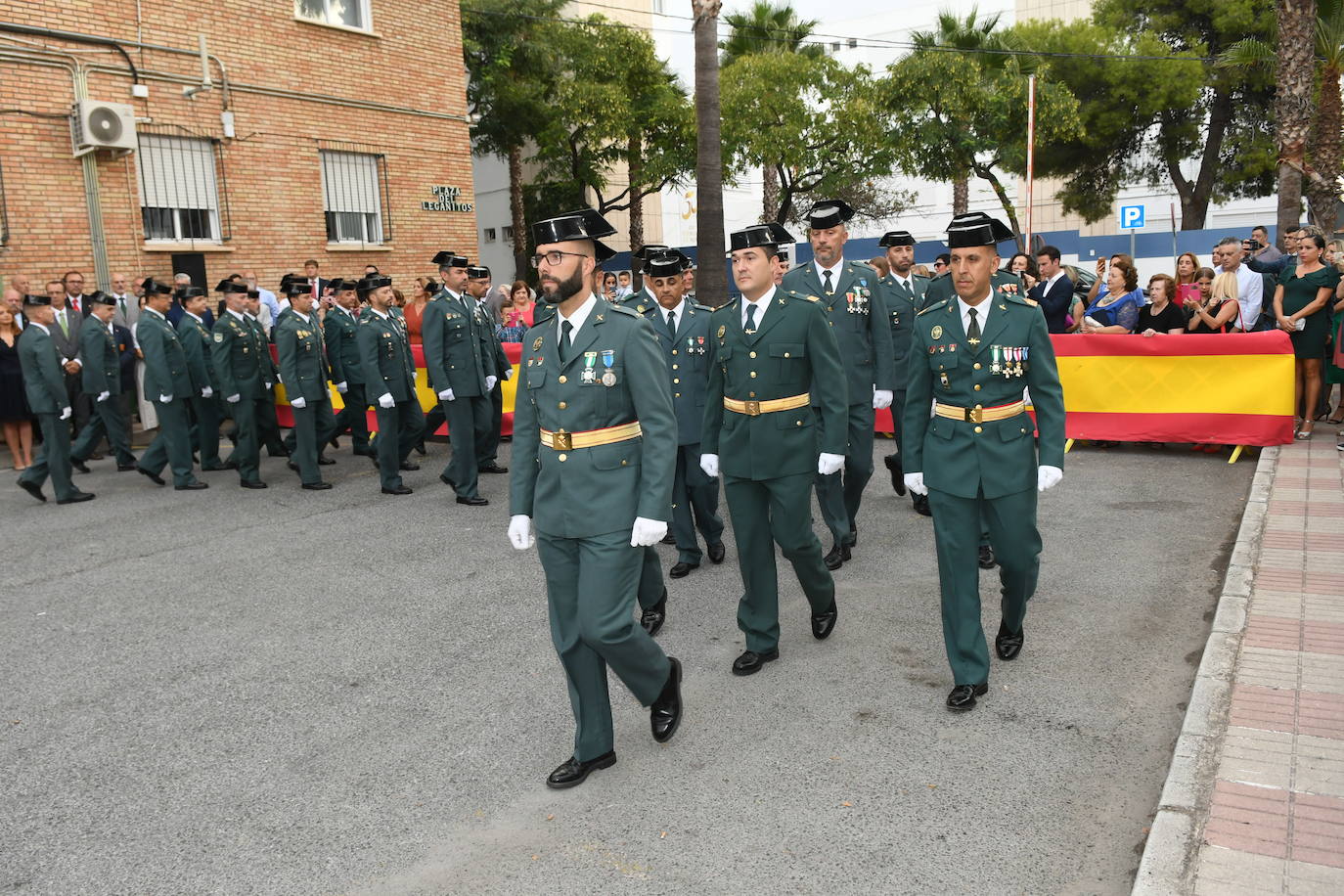 La alcaldesa, Ángeles Muñoz, asiste al acto institucional con motivo de la Festividad del Pilar. 