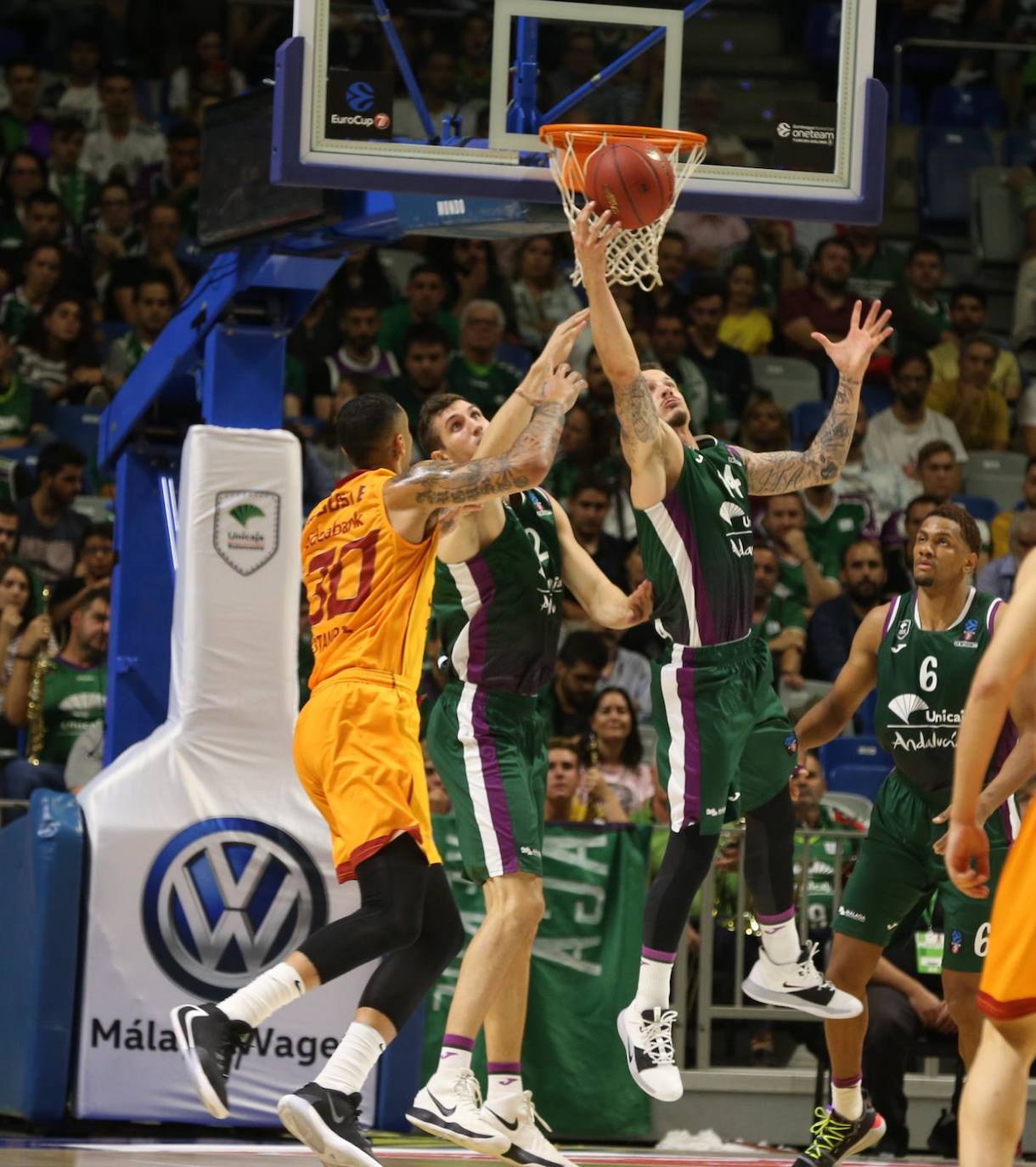 Las mejores fotos del Unicaja-Galatasaray disputado en el Palacio