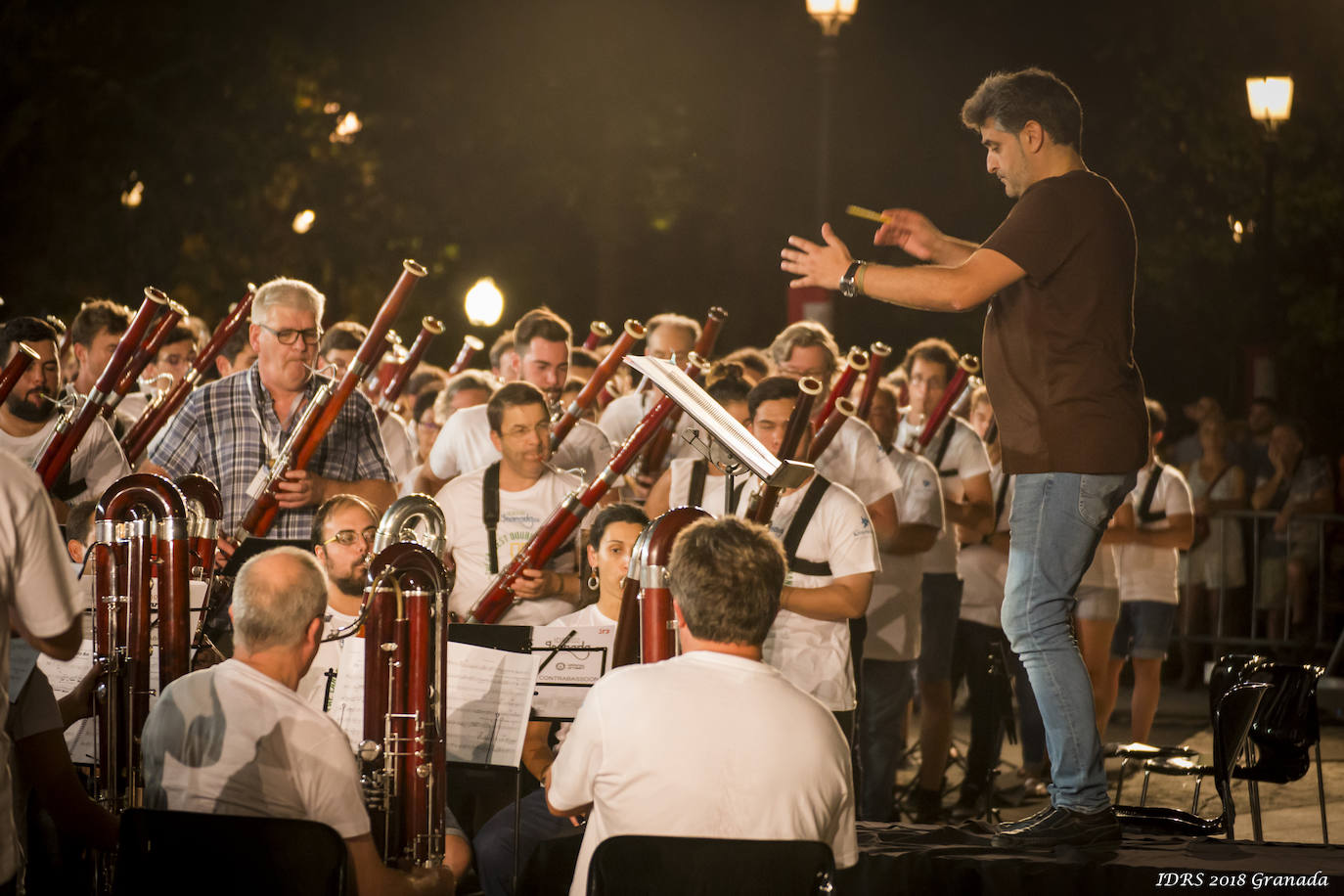 El conjunto de instrumentos de viento-madera más grande: El 31 de agosto de 2018, los 500 miembros de la International Double Reed Society, formada por intérpretes de oboe, fagot y corno inglés, ofrecieron un concierto nocturno en la reunión anual de la organización, celebrada en Granada. 