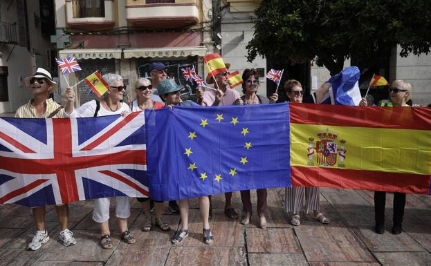 La capital de la Costa del Sol vivió hace unas semanas una concentración contra el 'Brexit'.